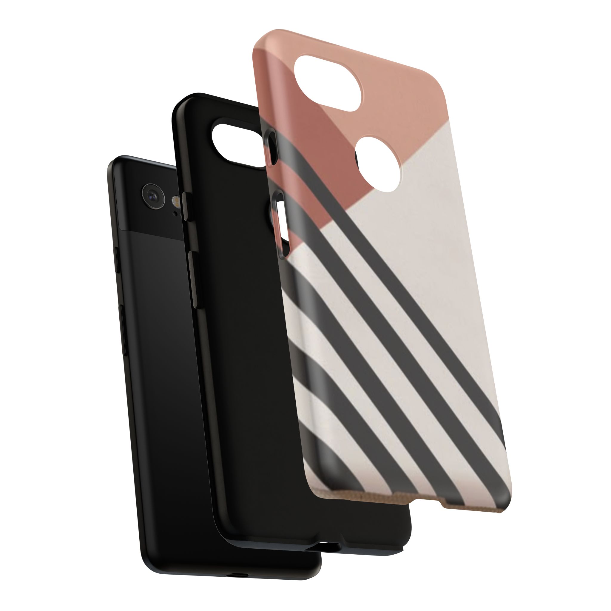 Golden Palmela Modern Art Tough Case for Google Pixel 2, Google Pixel 2XL, Google Pixel, Google Pixel XL