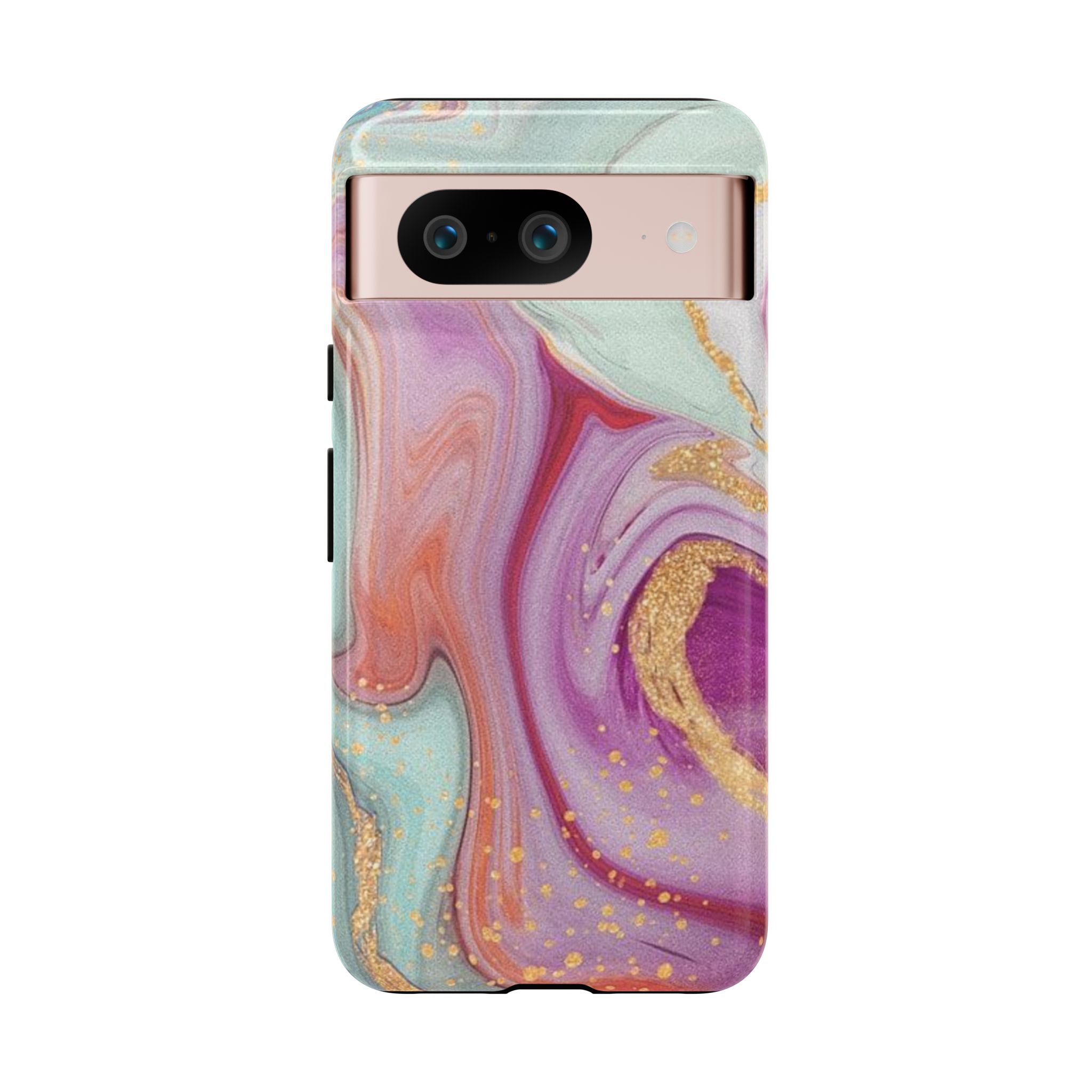 Golden Palmela Artistic Marble Phone Case - Tough & Stylish Protection, Google Pixel 7, Google Pixel 8, Google Pixel 8 Plus