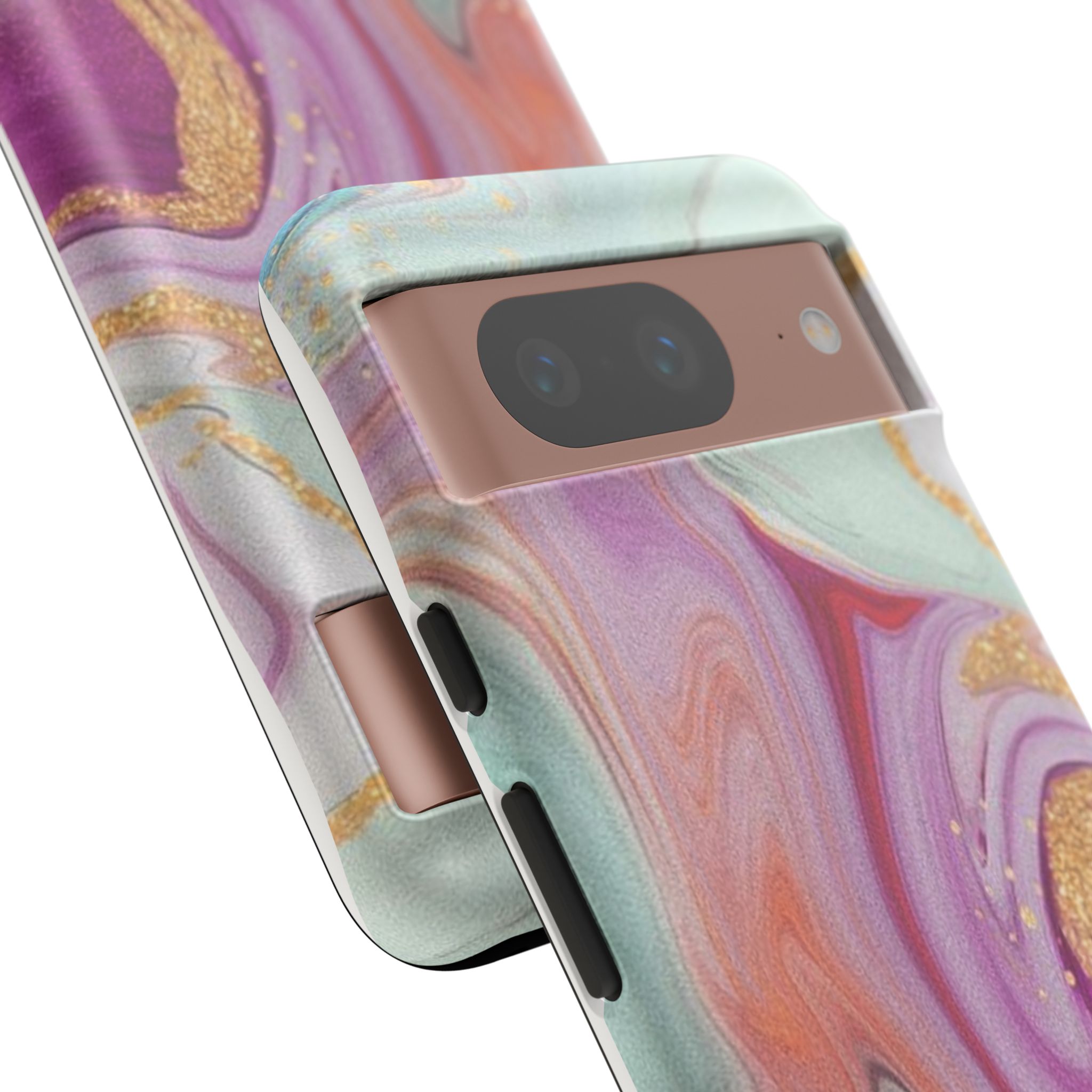 Golden Palmela Artistic Marble Phone Case - Tough & Stylish Protection, Google Pixel 7, Google Pixel 8, Google Pixel 8 Plus