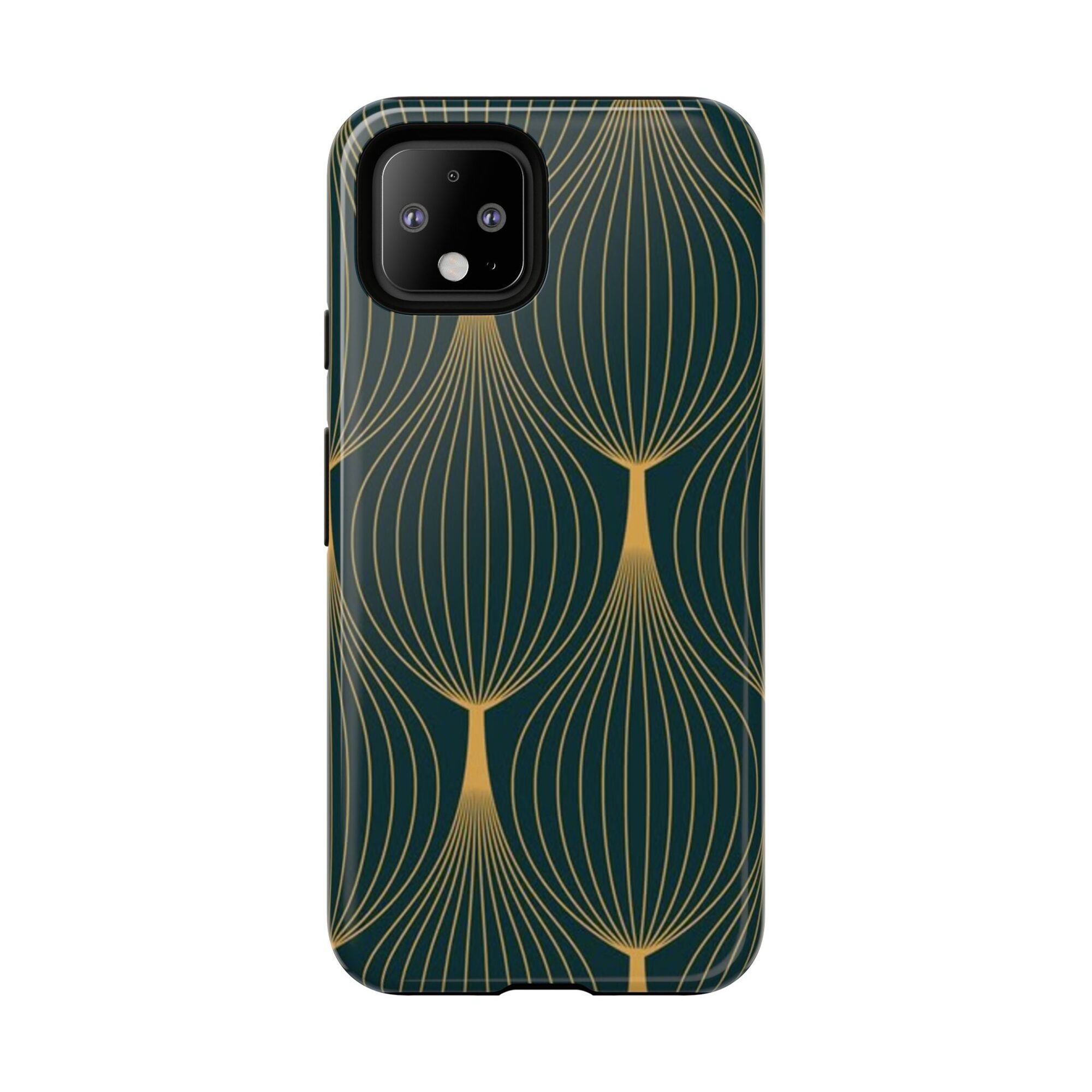 Golden Palmela Artistic Phone Case - Stylish & Durable Tough Cases for Trendsetters, Unique Gift for Birthdays, Holidays, Phone Accessories, Google Pixel 4, Google Pixel 4a, Google Pixel 4a 5G, Google Pixel 4XL