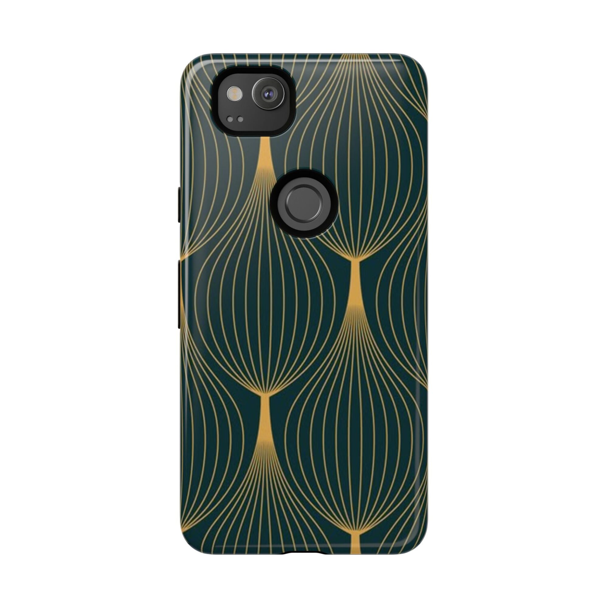 Golden Palmela Artistic Phone Case - Stylish & Durable Tough Cases for Trendsetters, Unique Gift for Birthdays, Holidays, Phone Accessories, Google Pixel 2, Google Pixel 2 XL, Google Pixel, Google Pixel XL