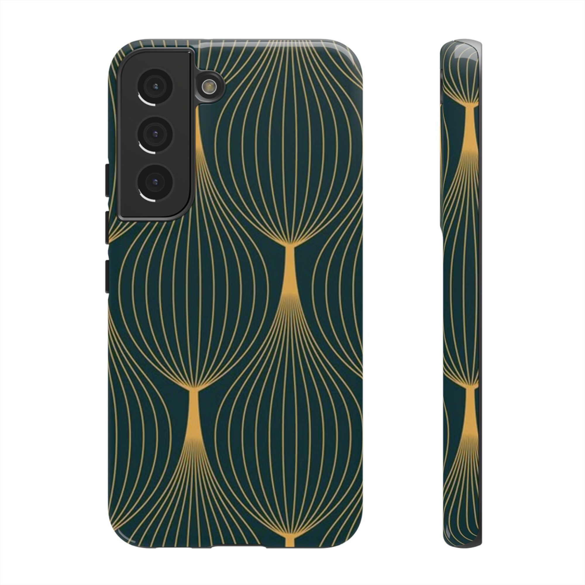 Golden Palmela Artistic Phone Case - Stylish & Durable Tough Cases for Trendsetters, Unique Gift for Birthdays, Holidays, Phone Accessories, Samsung Galaxy S22, Samsung Galaxy S22 Plus, Samsung Galaxy S22 Ultra