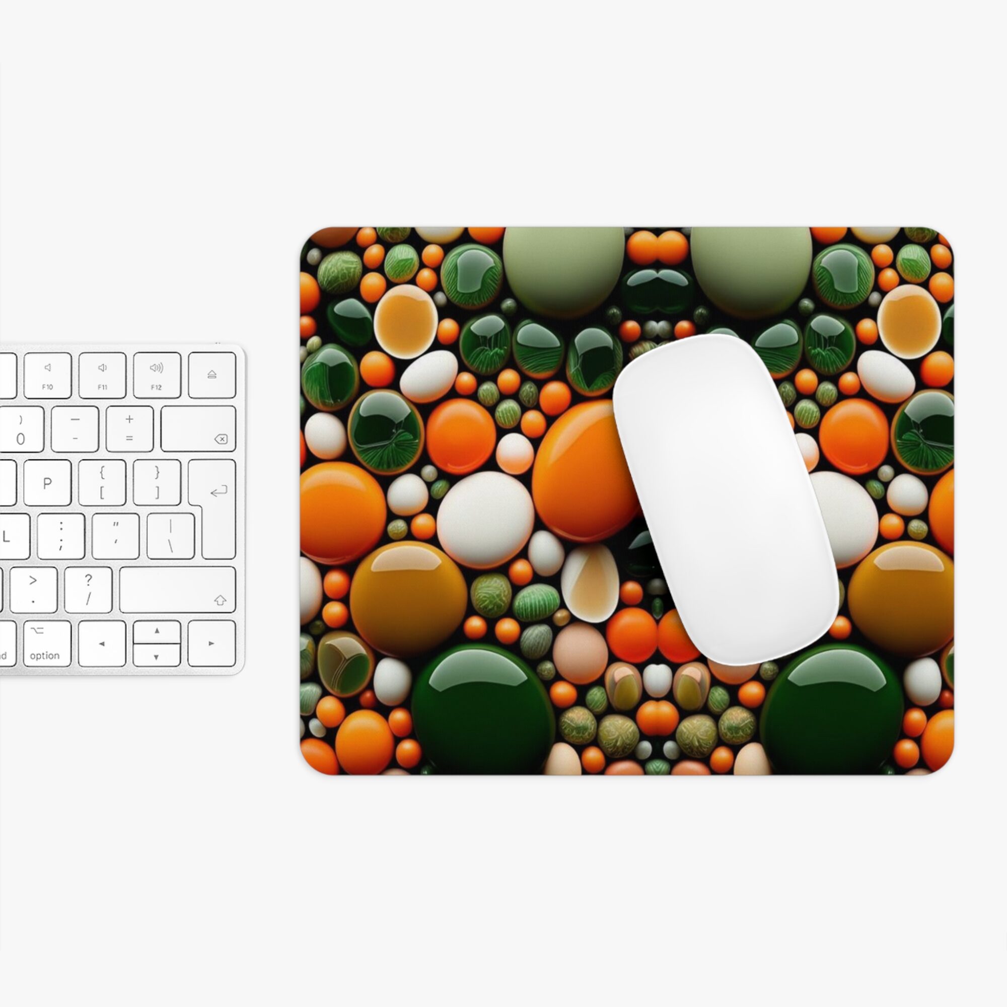 Golden Palmela Colorful Abstract Mouse Pad - Unique Design for Home Office & Gamers