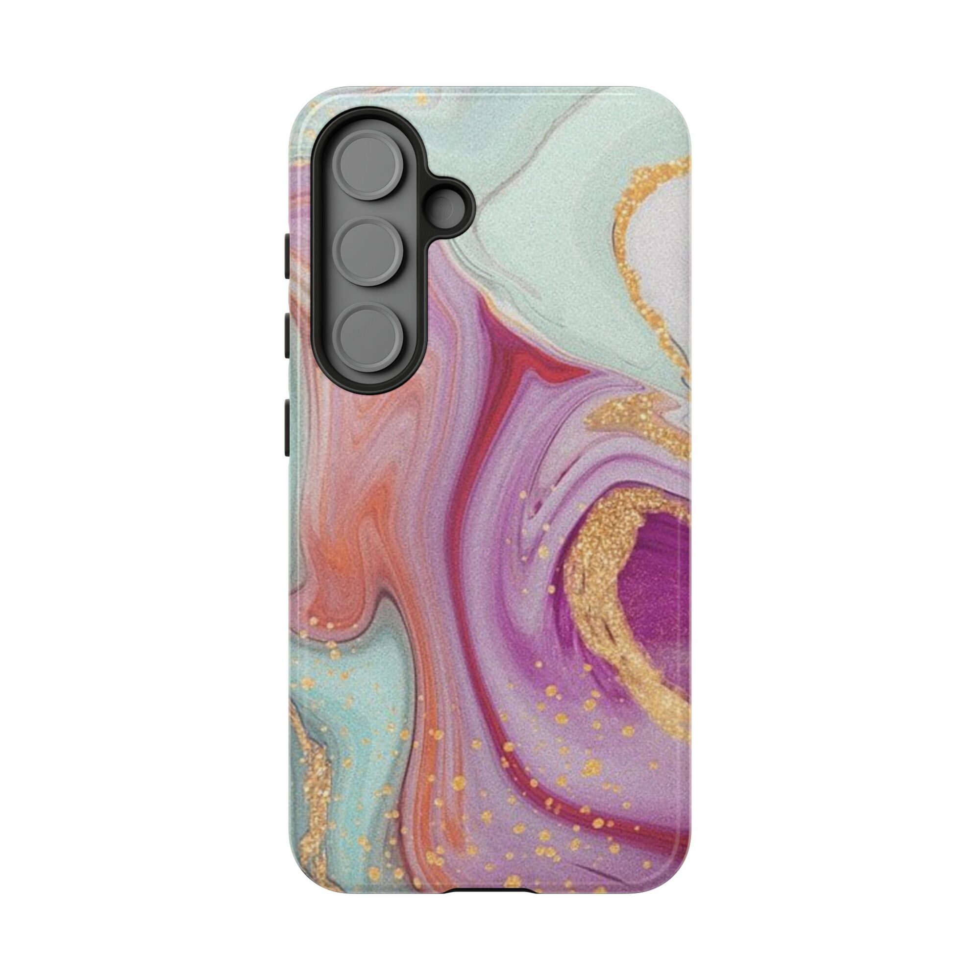 Golden Palmela Artistic Marble Phone Case - Tough & Stylish Protection, Samsung Galaxy S25, Samsung Galaxy S25 Plus, Samsung Galaxy S25 Ultra